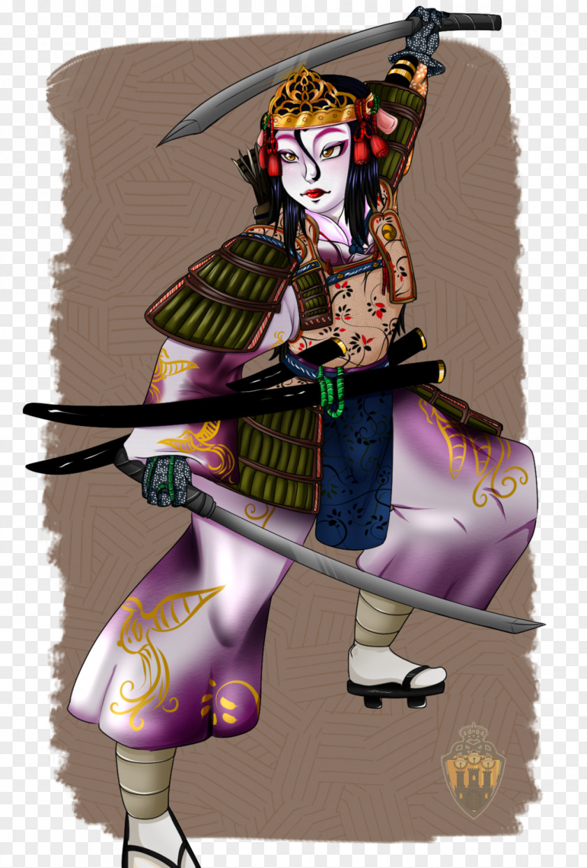 Japan Onna-bugeisha Warrior Samurai Art PNG