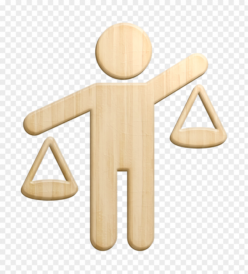 People Icon Law Man Balancing PNG