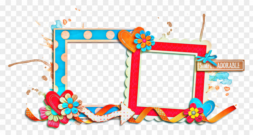 Rectangle Picture Frame Background Color PNG