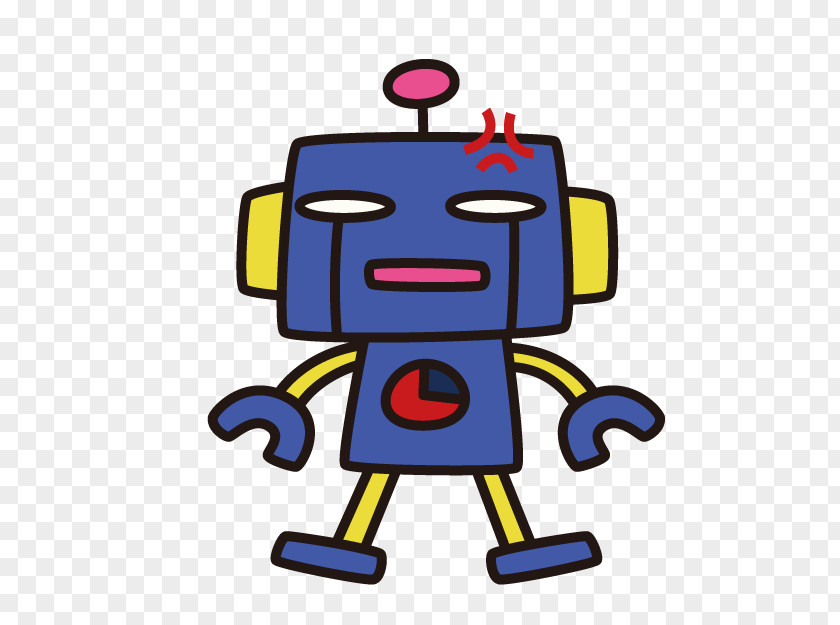 Cartoon Angry Robot Clip Art PNG