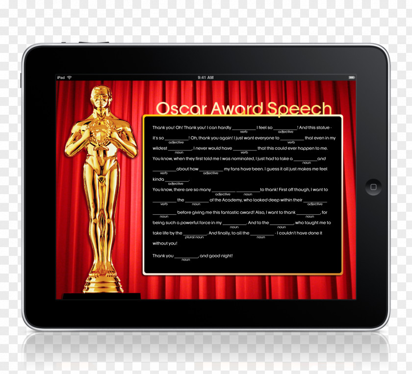 Oscars Award Frame Paper Bridal Shower Concept PNG