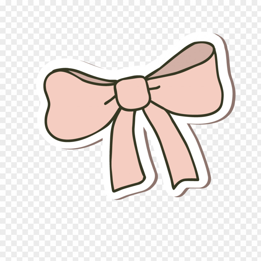 Vector Bow Pink Shoelace Knot Clip Art PNG