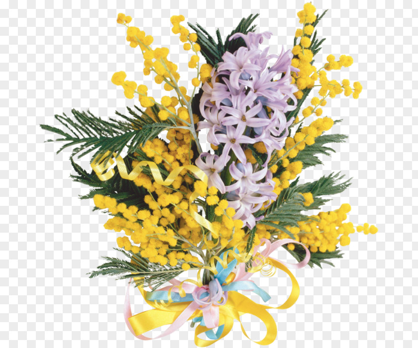 Bouquet Mimosa Salad International Womens Day March 8 PNG