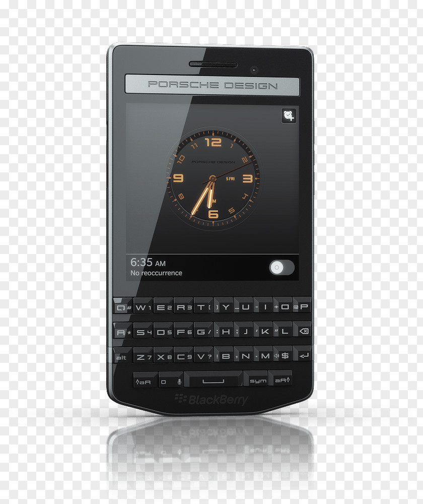 High-gloss BlackBerry Porsche Design P'9981 10 Telephone PNG