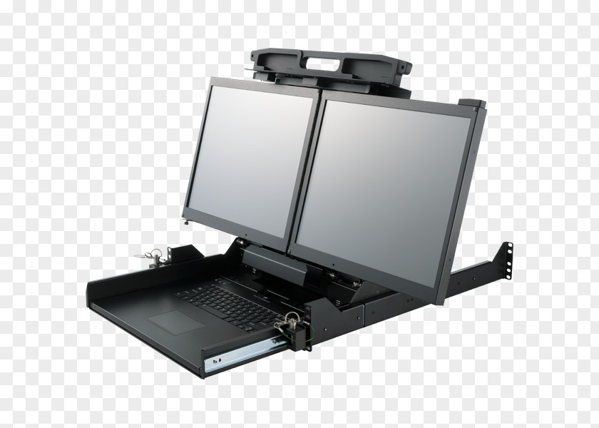 Laptop Computer Keyboard Portable Monitors 19-inch Rack PNG