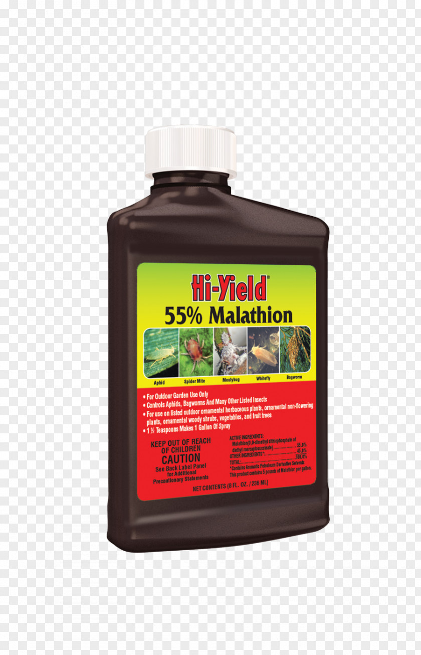 Ornamentals Insecticide Malathion Herbicide Sticker Label PNG