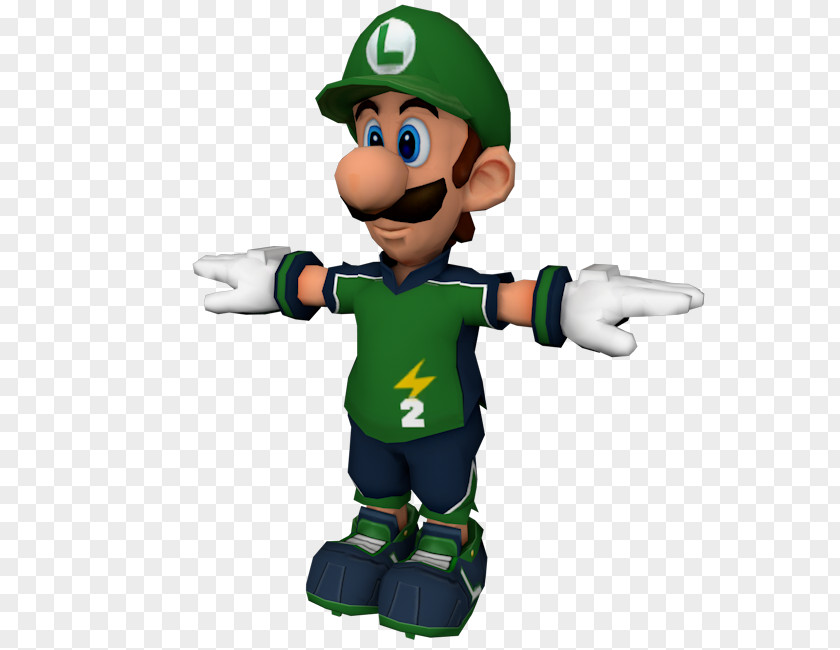 Luigi Super Mario Strikers Charged & Luigi: Superstar Saga GameCube PNG