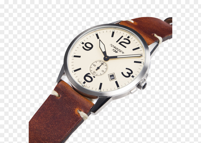 Metalcoated Crystal Watch Strap Face Pilot Fliegeruhr Quartz Clock PNG
