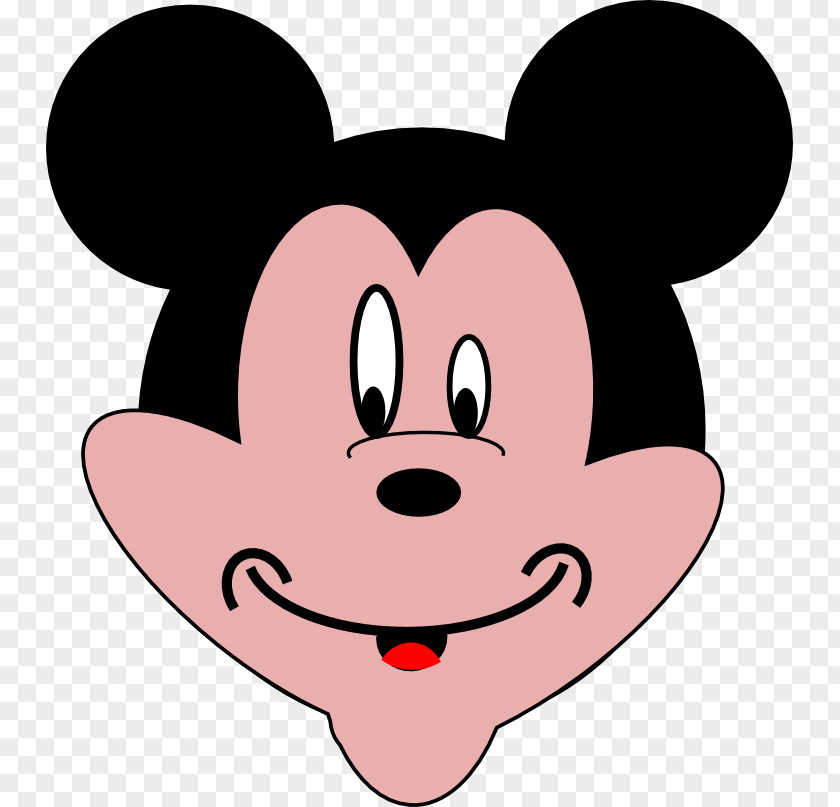 Mickey Mouse Snout Face PNG