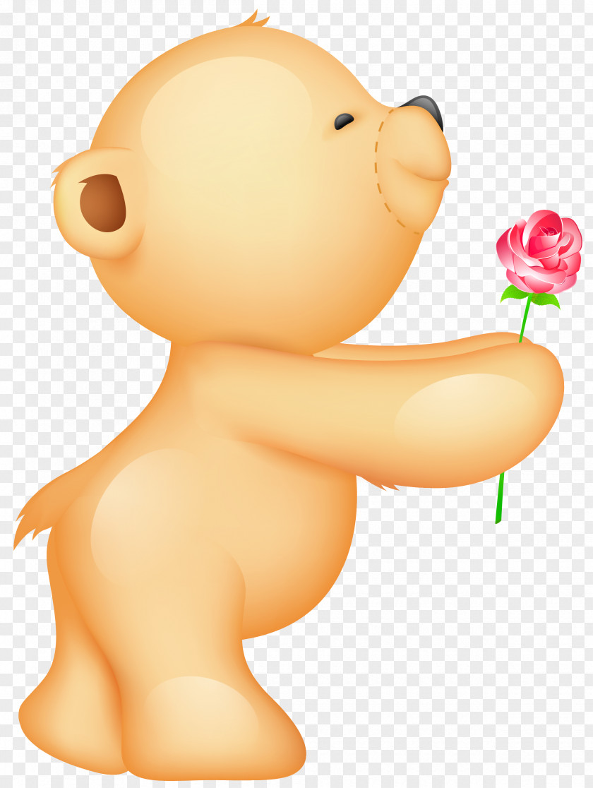 Teddy Bear Stock Photography PNG bear photography , Cute Valentine with Rose holding red rose flower illustration clipart PNG