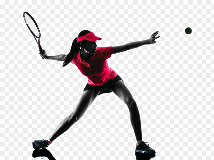 Tennis Player Backlit Photo Stock Photography Silhouette Woman PNG