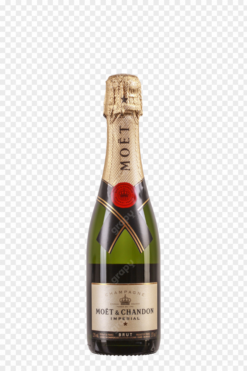 Champagne Moët & Chandon Rosé Impérial Sparkling Wine PNG
