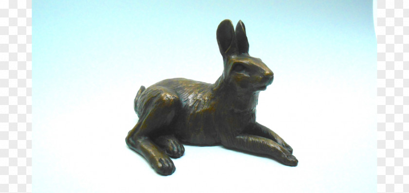 House Keeper Hare Bronze Sculpture Fauna PNG