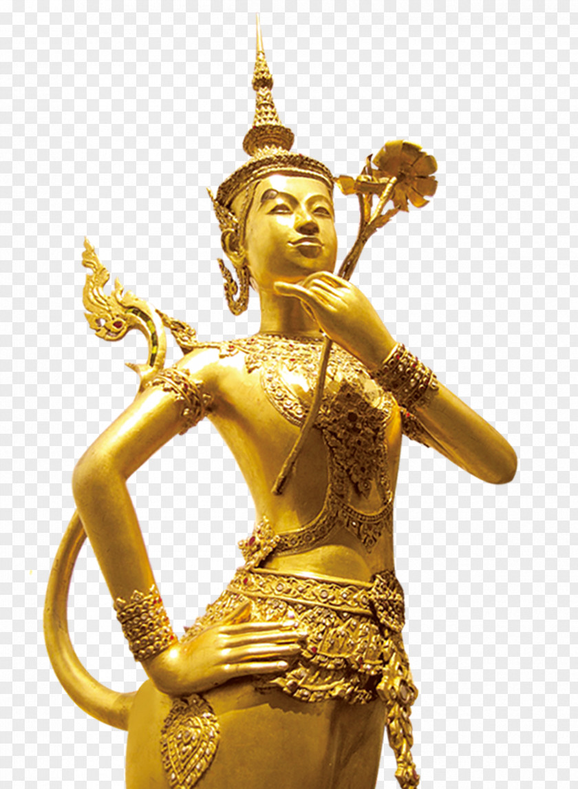 Golden Buddha Gautama Thai PNG