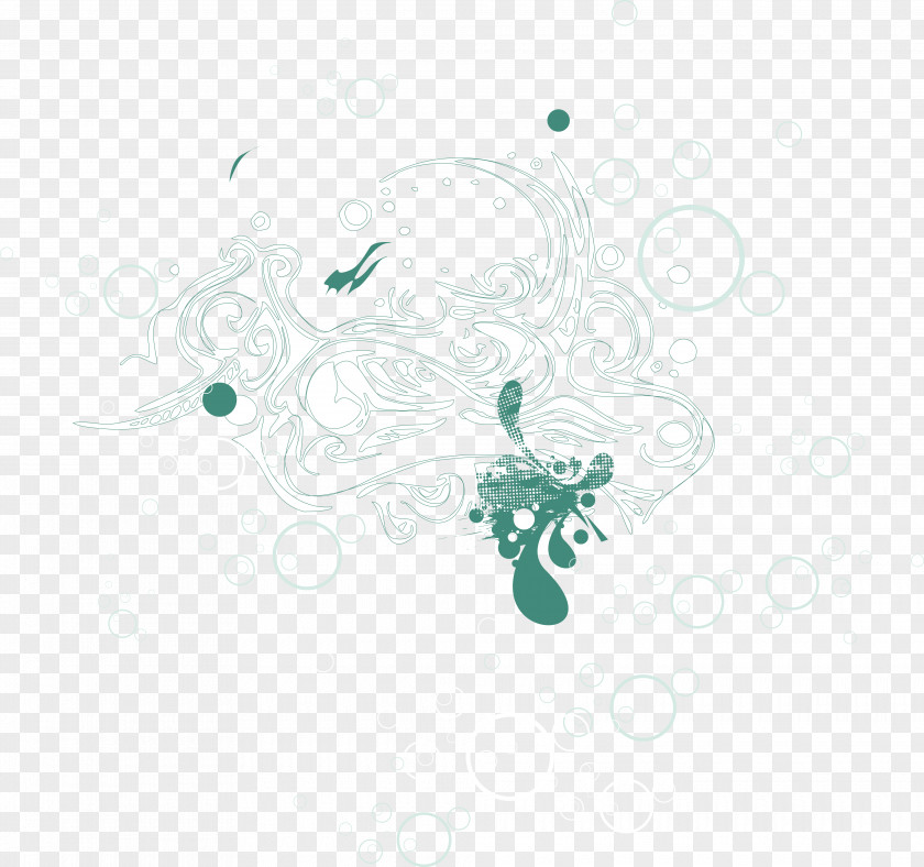 Green Pattern Vector PNG