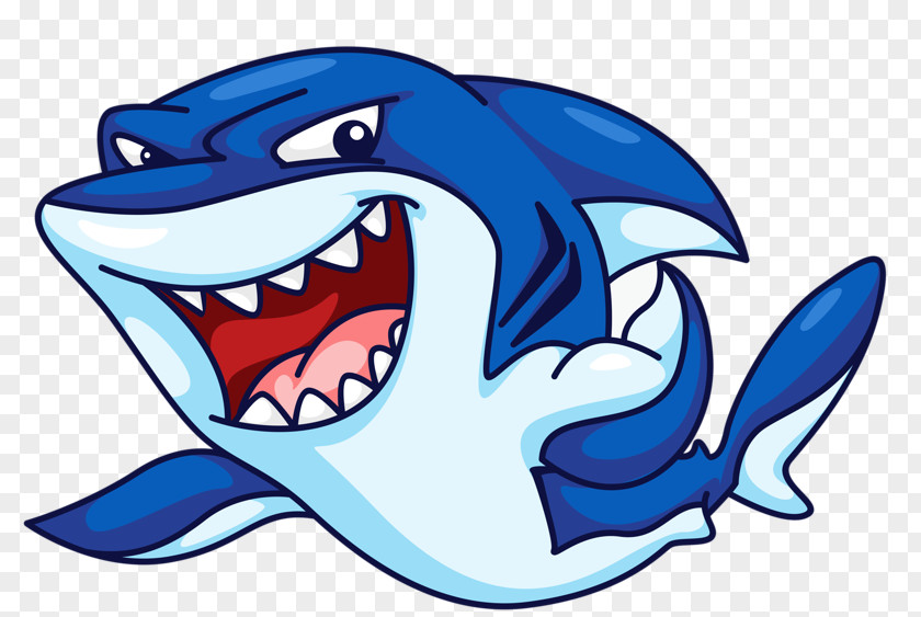 Hand-painted Evil Shark Great White Hungry Evolution Clip Art PNG