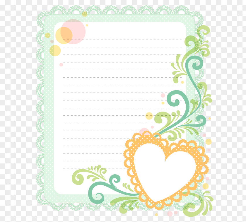 Heart-shaped Lace Border Euclidean Vector PNG
