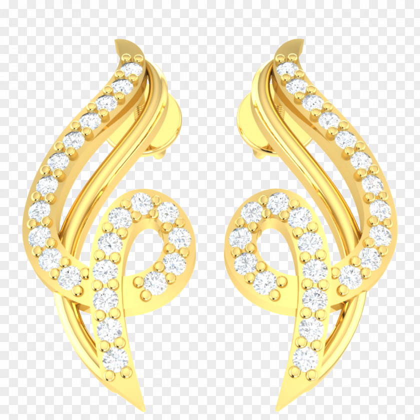 Metal Silver Gold Earrings PNG