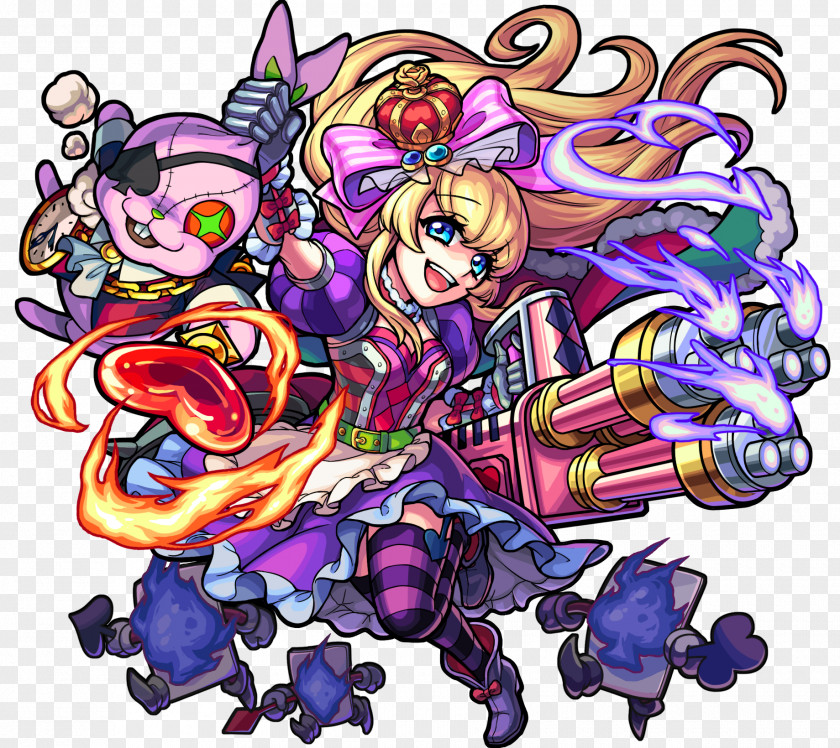 MIXI Monster Strike Alice Queen Of Hearts Lucifer Ibaraki-dōji PNG