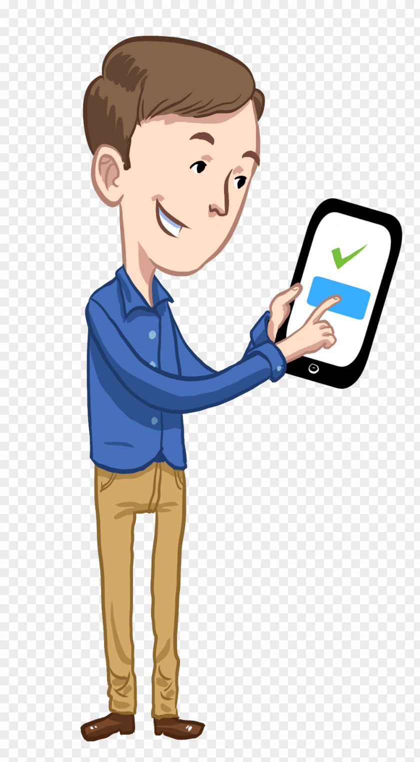 Mobile Phone Communication Device Cartoon PNG