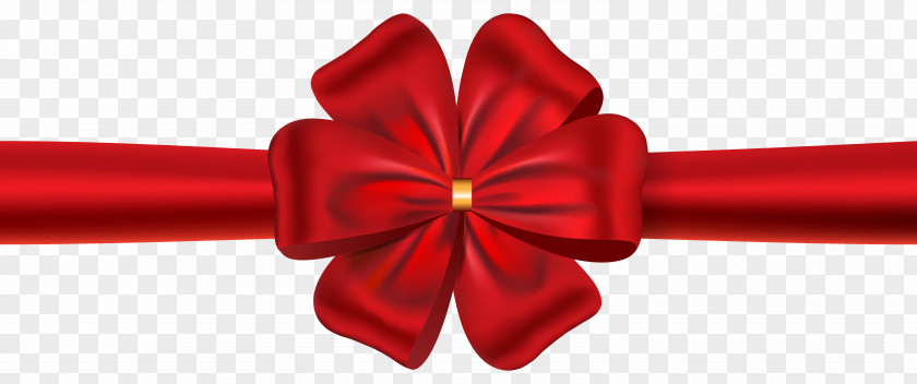 Red Ribbon With Bow Image Clip Art PNG