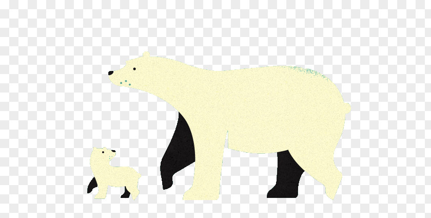 The Size Of Polar Bear Cartoon Illustration PNG