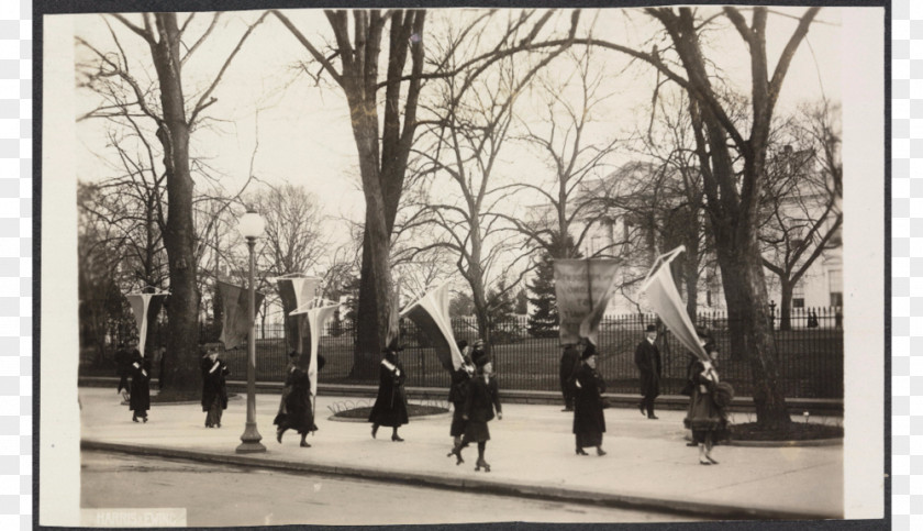 White House Maryland Women's Suffrage Suffragette Picketing PNG