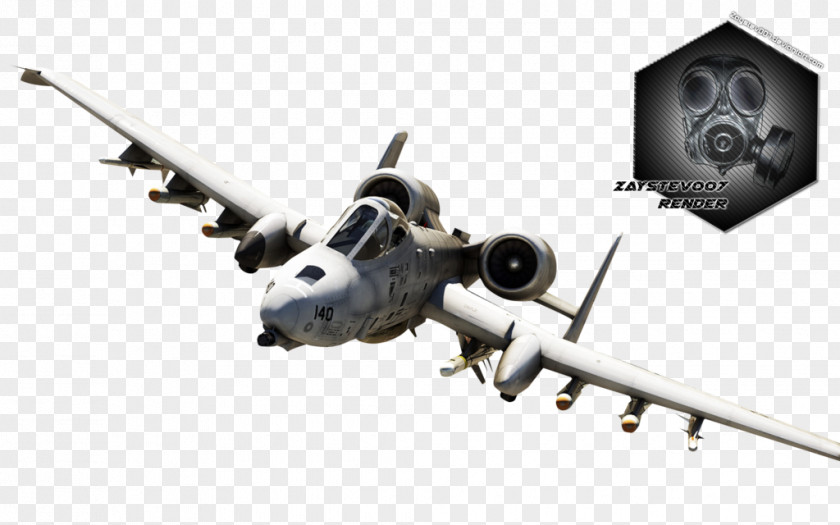 Airplane Fairchild Republic A-10 Thunderbolt II Common Warthog Rendering PNG