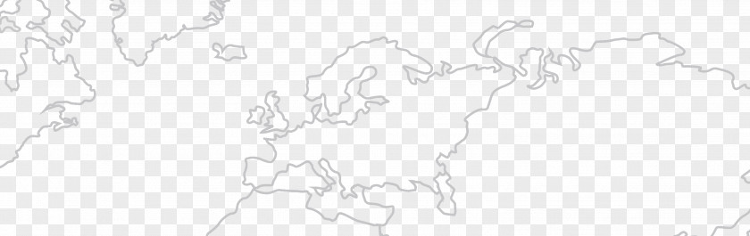 Map Of Europe Simple Lines And Decorative Patterns White Line Art Sketch PNG