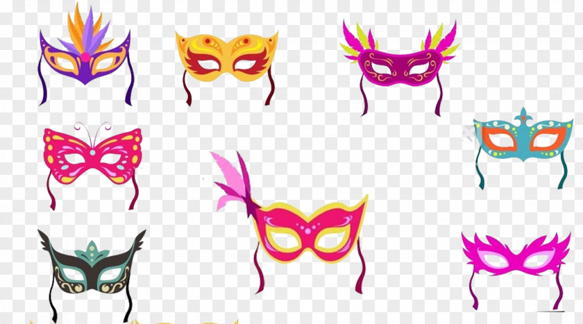 Various Shapes Of Masks Mask Poster Icon PNG