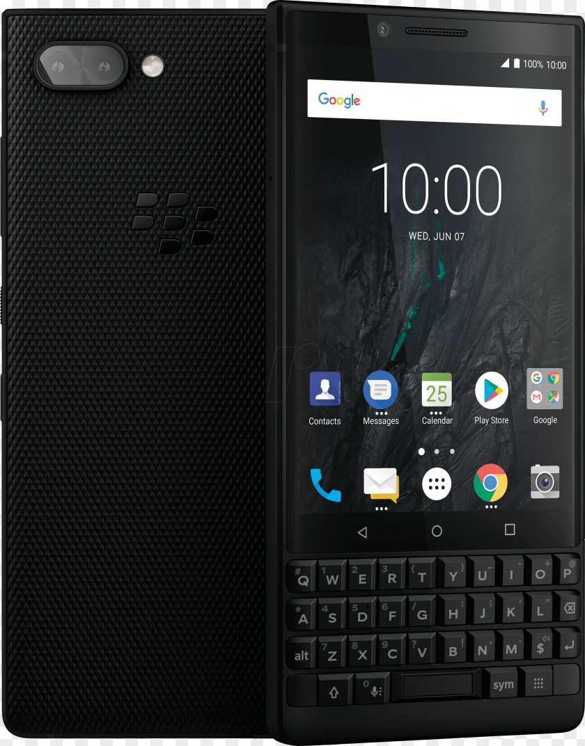 64 GBBlackUnlockedGSMBlackberry BlackBerry KEY2 Smartphone KEYone Dual 64GB 4G LTE Limited Edition Black English PNG