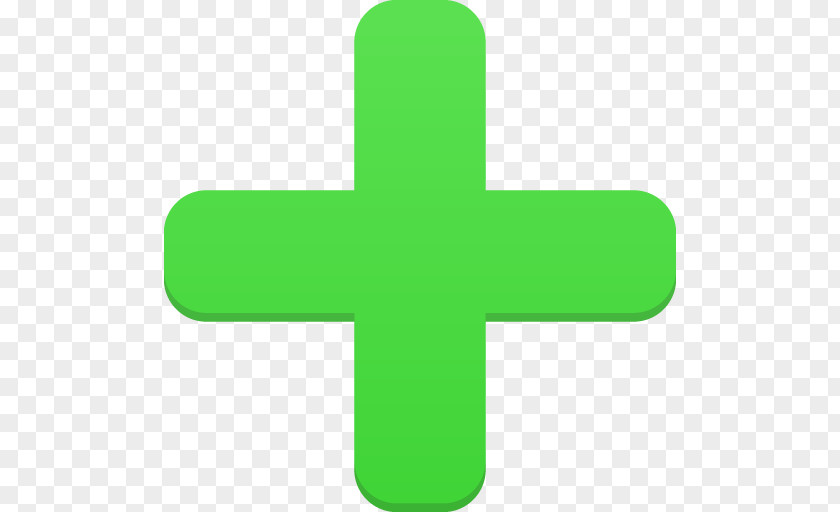 Add Symbol Grass Green Cross Font PNG