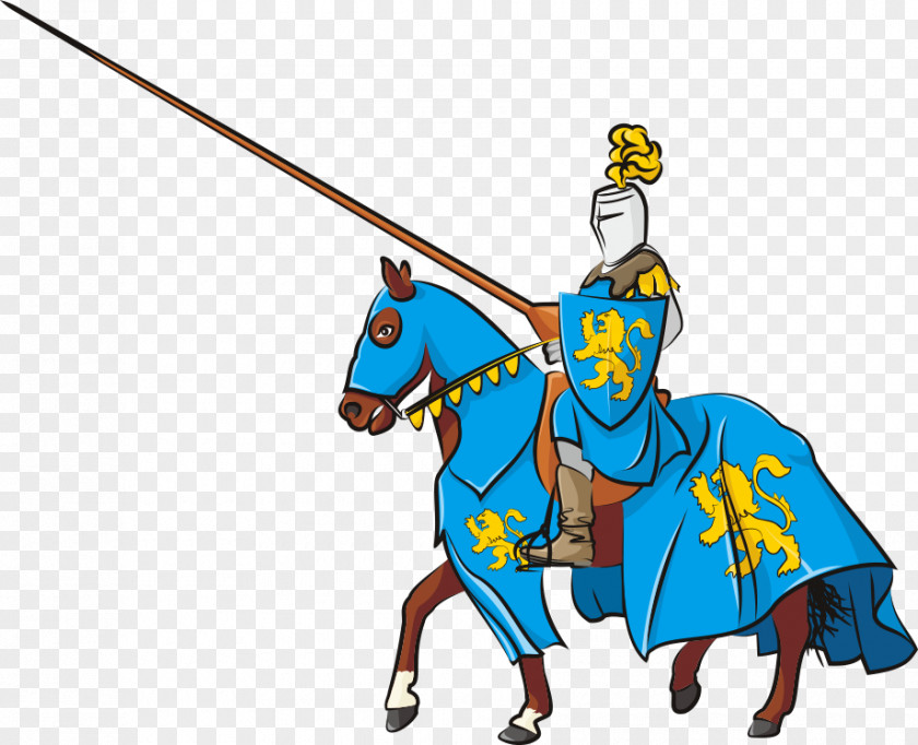 Air Vector Armor Knight Middle Ages Horse Jousting Tournament PNG