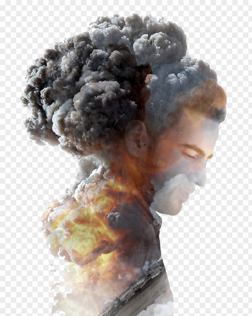 Creative Mushroom Cloud Picture Material PNG