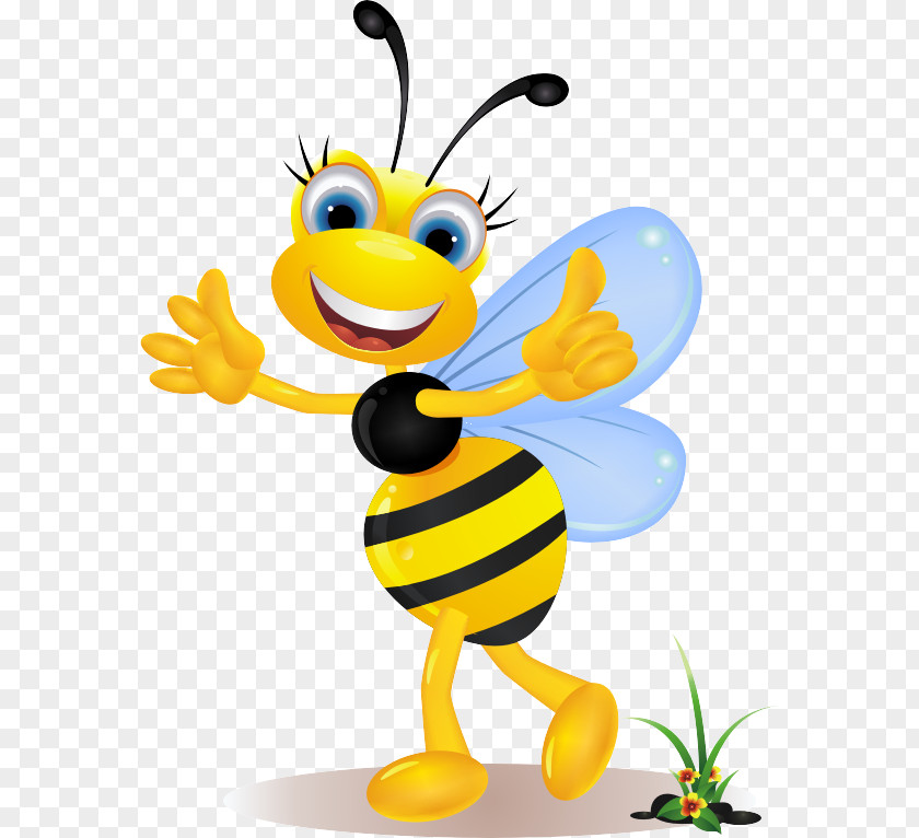 Cartoon Bee Royalty-free Stock Photography Clip Art PNG