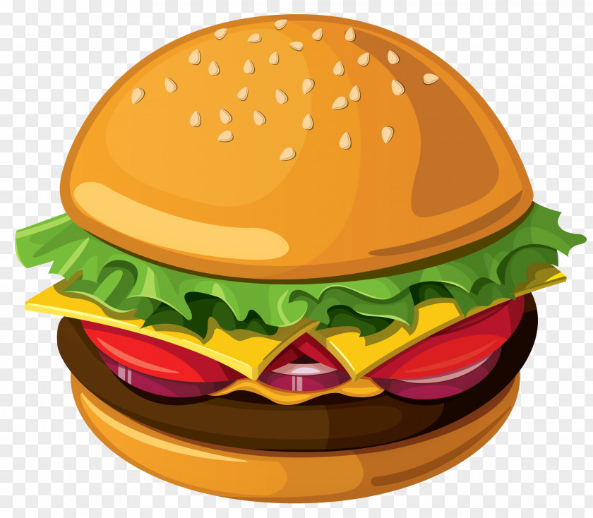 Hamburger Cliparts Transparent Fast Food Cheeseburger Breakfast French Fries PNG