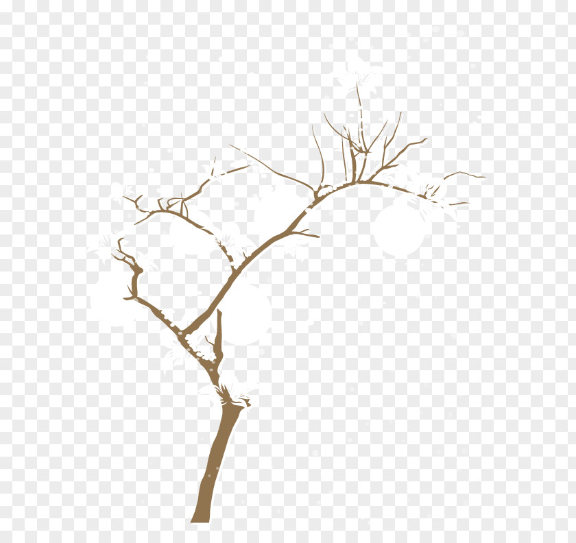 Vector Material Elements Of Winter Trees Tree Shape PNG