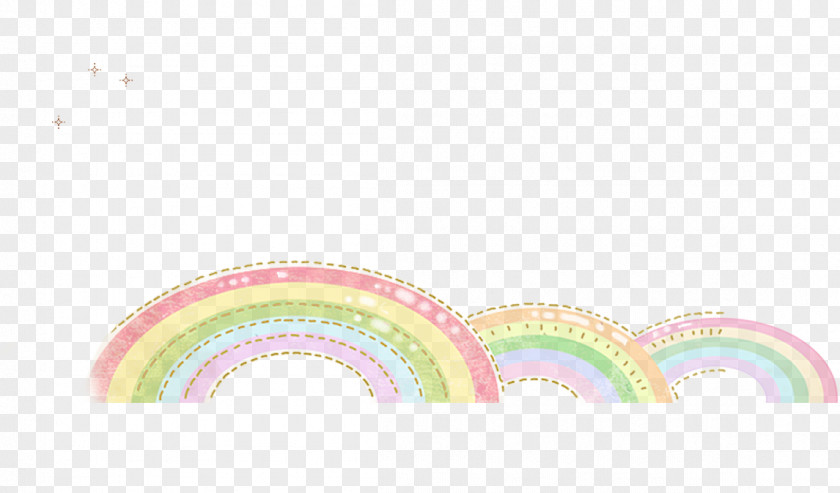 Cartoon Painted Rainbow Graphic Design Angle Pattern PNG