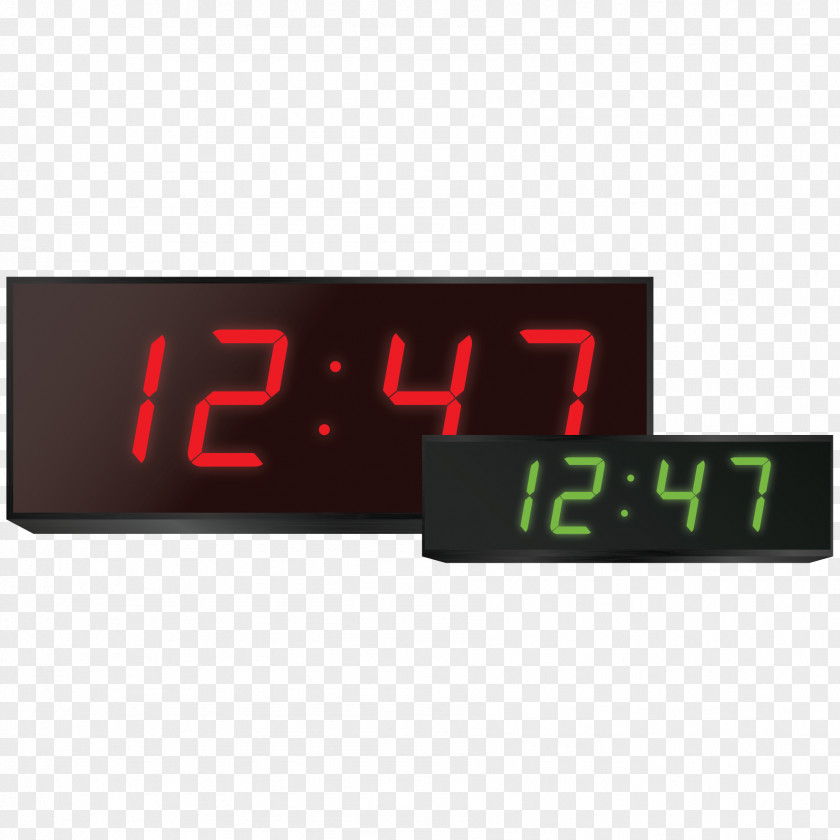 Education Office Supplies Radio Clock Display Device Digital Product Design PNG