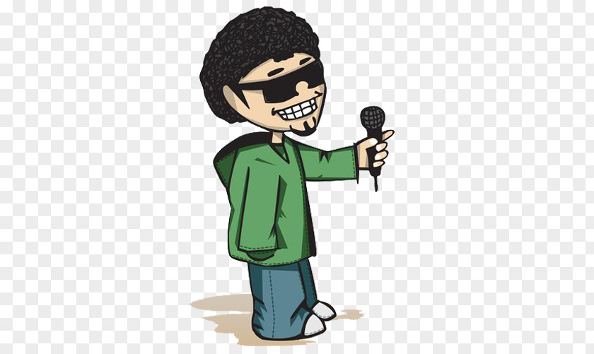 Hip Hop Cartoon Character Rapper PNG hop Rapper, Presided over the entertainment anchor clipart PNG