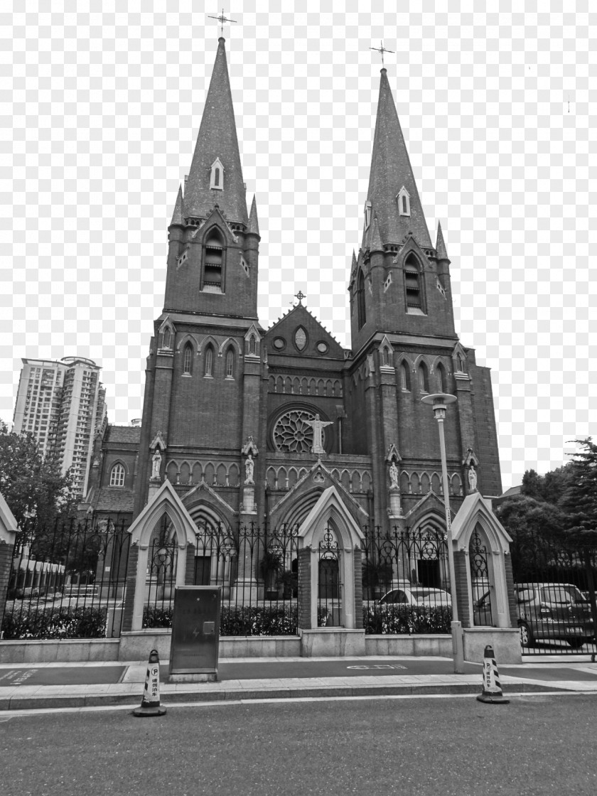 Shanghai Catholic Church Saint Ignatius Cathedral, St. Andrews Roman Building PNG