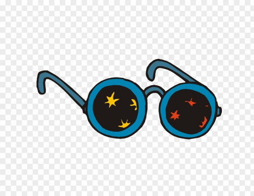 Sunglasses Cartoon Illustration PNG