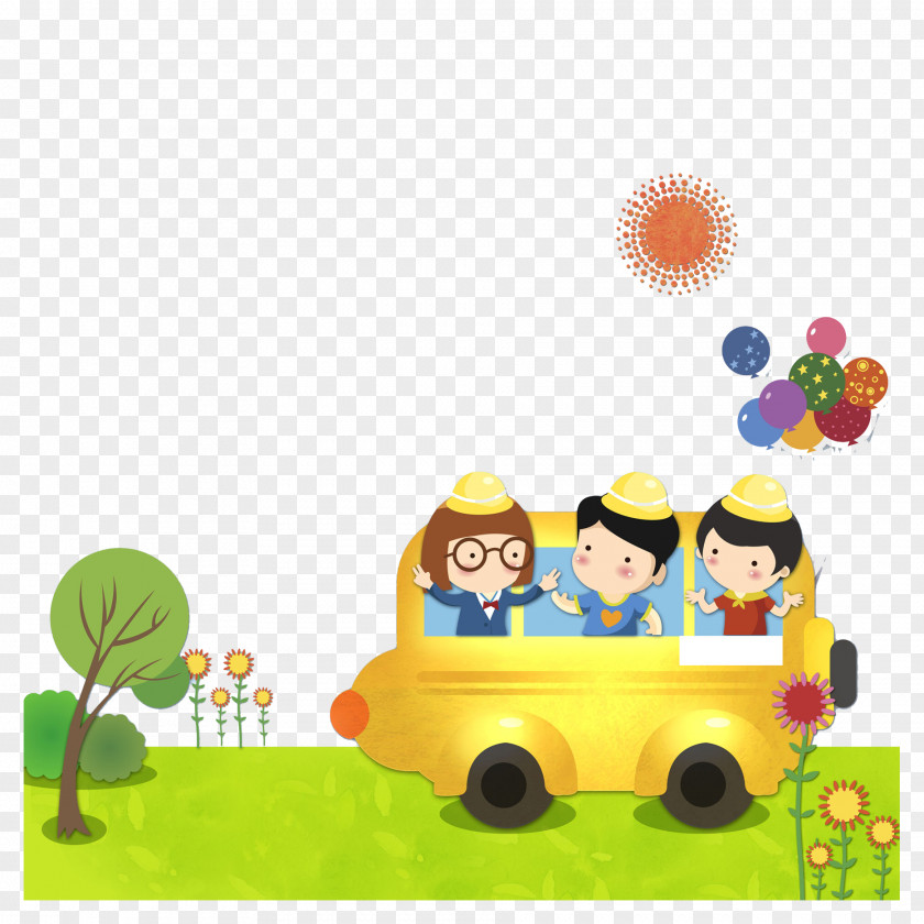 A Child In Car Matriculation Illustration PNG