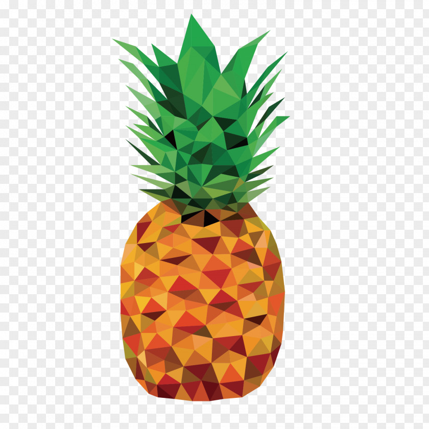 Vector Three-dimensional Pineapple Decoration Cake Auglis PNG