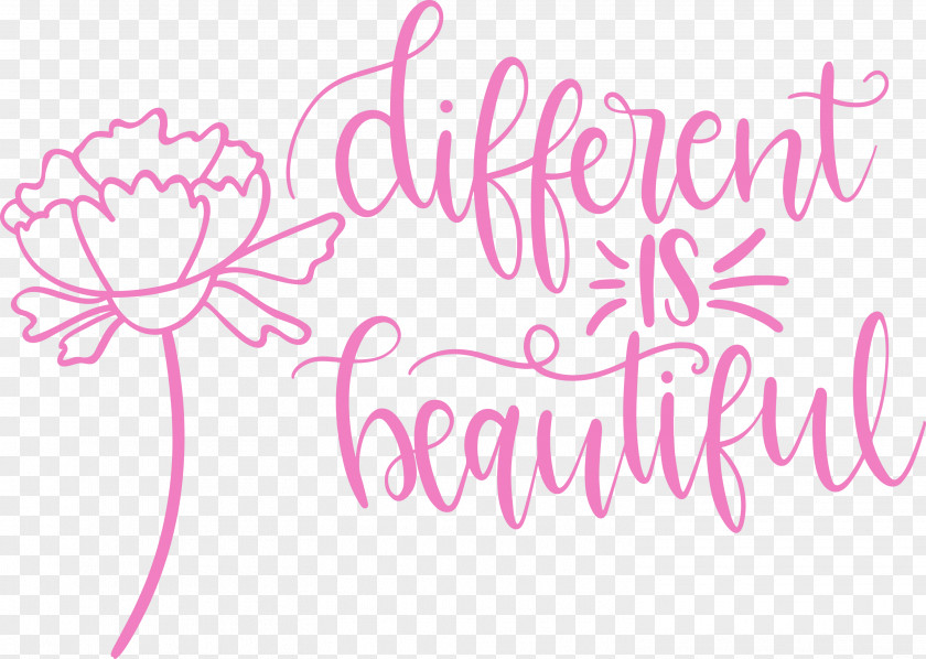 Different Is Beautiful Womens Day PNG