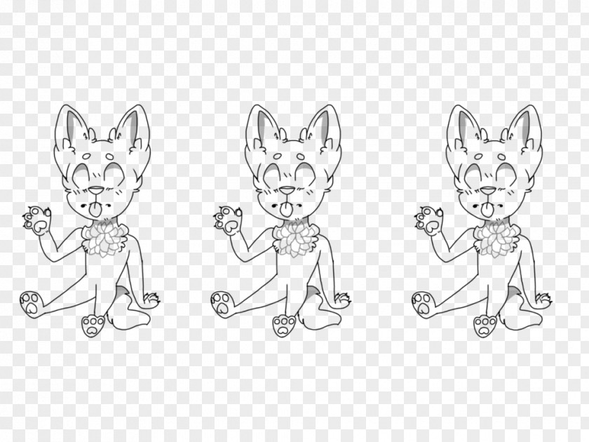 Dog Cat Mammal Line Art Sketch PNG