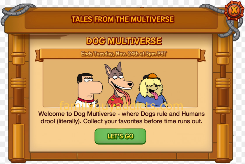 Family Guy Brian Guy: The Quest For Stuff Back To Multiverse Glenn Quagmire Joe Swanson Chris Griffin PNG