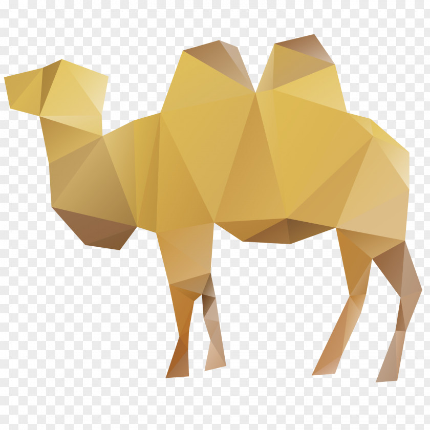 Folding Camel Paper Cartoon PNG