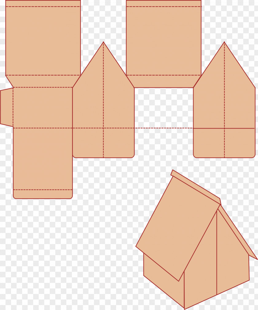 House Paper Building Pattern PNG