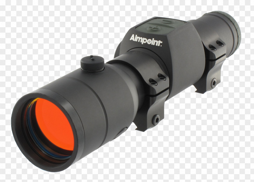 Weapon Aimpoint AB Red Dot Sight Reflector Firearm PNG
